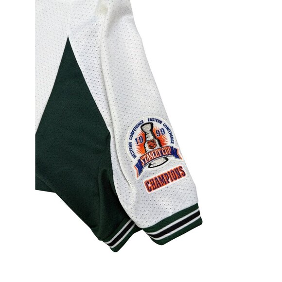 vintage Dallas Stars 99 Stanley Cup Champions BASEBALL jersey Majestic XL green - Picture 8 of 10